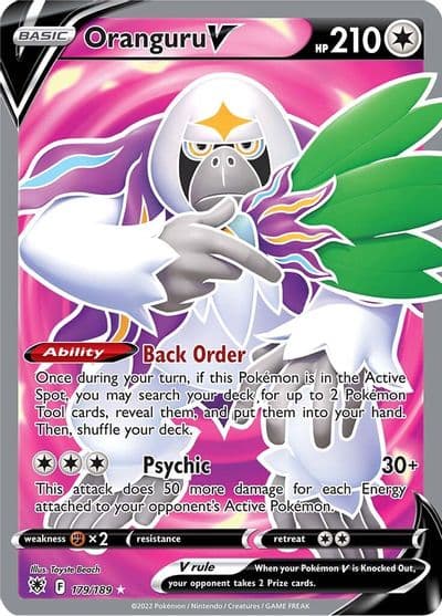 Oranguru V (Full Art) SWSH10: Astral Radiance Pokemon card