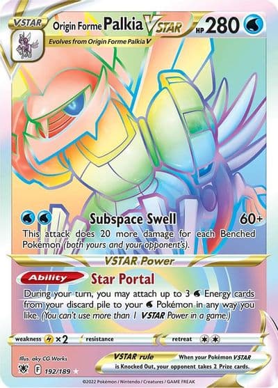 Origin Forme Palkia VSTAR (Secret) (192) SWSH10: Astral Radiance Pokemon card