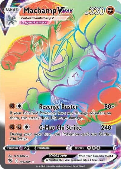 Machamp VMAX (Secret) SWSH10: Astral Radiance Pokemon card