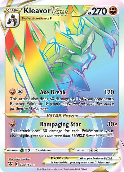 Kleavor VSTAR (Secret) SWSH10: Astral Radiance Pokemon card