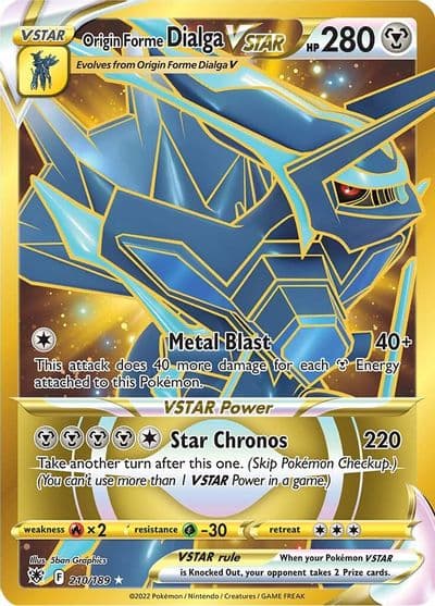 Origin Forme Dialga VSTAR (Secret) SWSH10: Astral Radiance Pokemon card