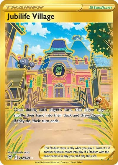 Jubilife Village (Secret) SWSH10: Astral Radiance Pokemon card