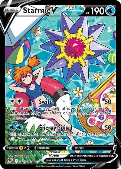 Starmie V SWSH10: Astral Radiance Trainer Gallery Pokemon card