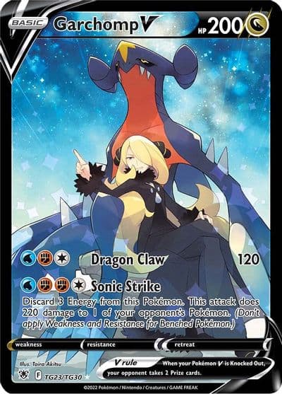 Garchomp V SWSH10: Astral Radiance Trainer Gallery Pokemon card