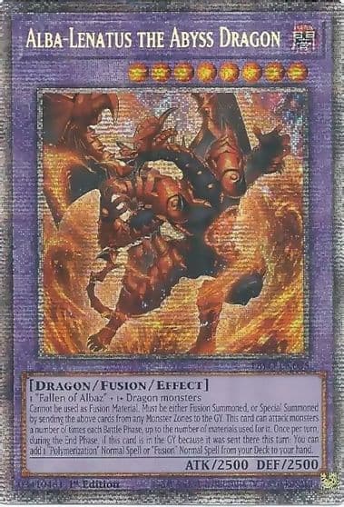 Alba Lenatus the Abyss Dragon Starlight Rare Dimension Force Yu-Gi-Oh! card
