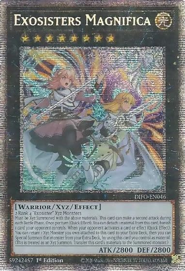 Exosisters Magnifica Starlight Rare Dimension Force Yu-Gi-Oh! card