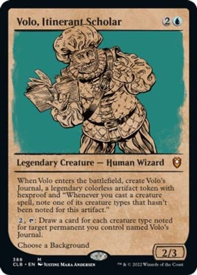 Volo Itinerant Scholar Showcase Commander Legends: Battle for Baldur's Gate Magic card
