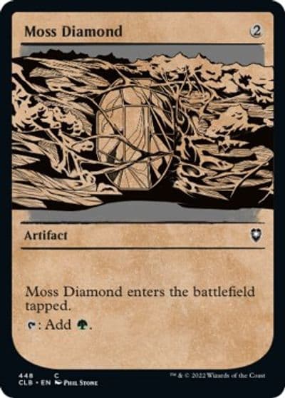 Moss Diamond Showcase Commander Legends: Battle for Baldur's Gate Magic card