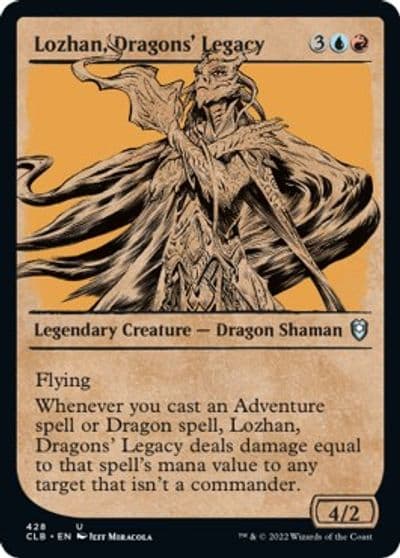 Lozhan Dragons Legacy Showcase Commander Legends: Battle for Baldur's Gate Magic card