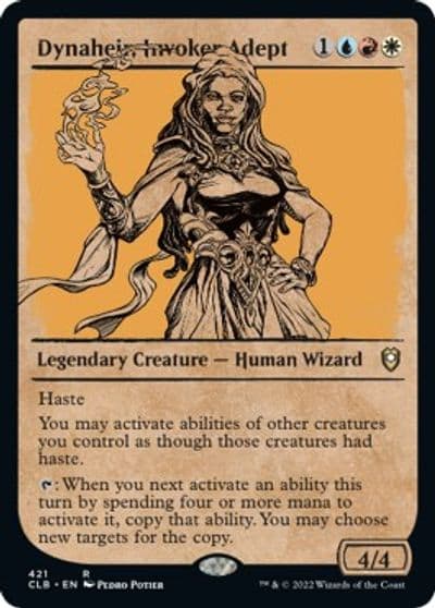 Dynaheir Invoker Adept Showcase Commander Legends: Battle for Baldur's Gate Magic card