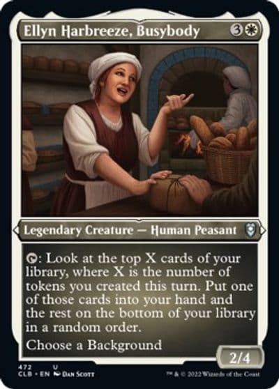 Ellyn Harbreeze Busybody Foil Etched Commander Legends: Battle for Baldur's Gate Magic card