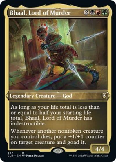 Bhaal Lord of Murder Foil Etched Commander Legends: Battle for Baldur's Gate Magic card