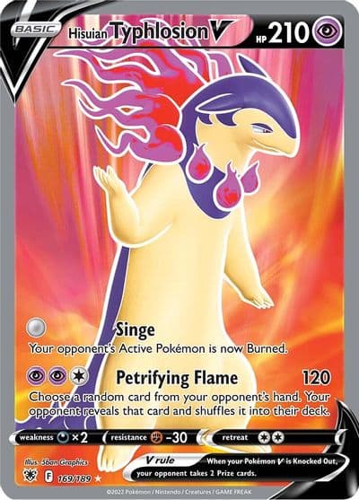 Hisuian Typhlosion V (Full Art) SWSH10: Astral Radiance Pokemon card