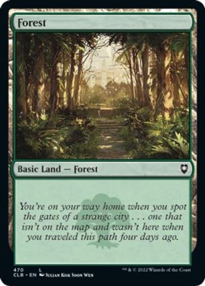 Forest 470 Commander Legends: Battle for Baldur's Gate Magic card
