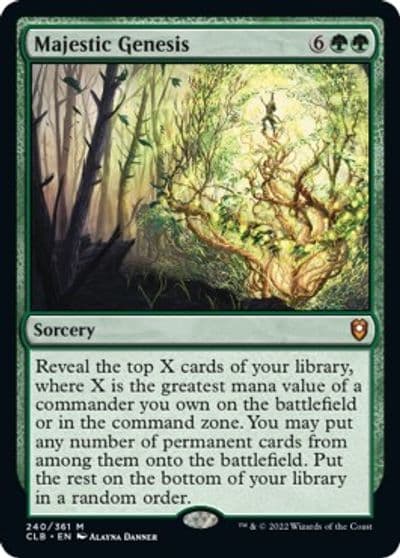 Majestic Genesis Commander Legends: Battle for Baldur's Gate Magic card