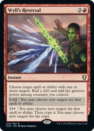 Wylls Reversal Commander Legends: Battle for Baldur's Gate Magic card