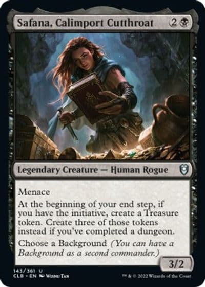 Safana Calimport Cutthroat Commander Legends: Battle for Baldur's Gate Magic card