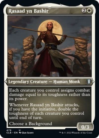 Rasaad yn Bashir Foil Etched Commander Legends: Battle for Baldur's Gate Magic card