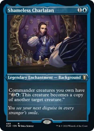 Shameless Charlatan Foil Etched Commander Legends: Battle for Baldur's Gate Magic card