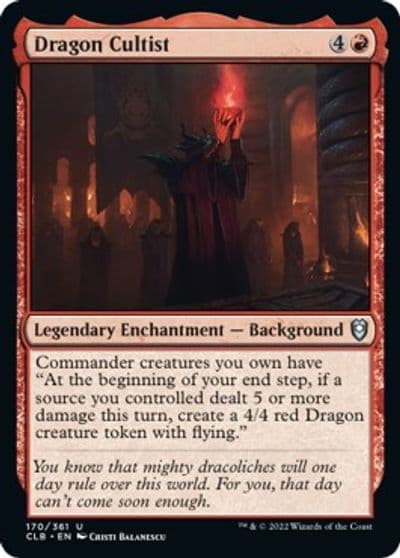 Dragon Cultist Commander Legends: Battle for Baldur's Gate Magic card