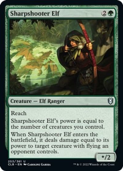 Sharpshooter Elf Commander Legends: Battle for Baldur's Gate Magic card