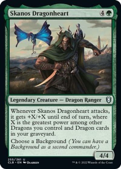 Skanos Dragonheart Commander Legends: Battle for Baldur's Gate Magic card