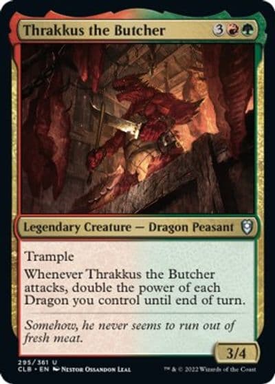 Thrakkus the Butcher Commander Legends: Battle for Baldur's Gate Magic card