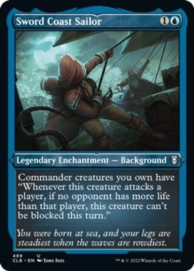 Sword Coast Sailor Foil Etched Commander Legends: Battle for Baldur's Gate Magic card