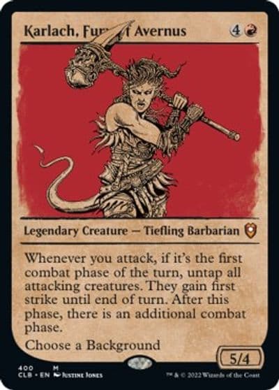 Karlach Fury of Avernus Showcase Commander Legends: Battle for Baldur's Gate Magic card