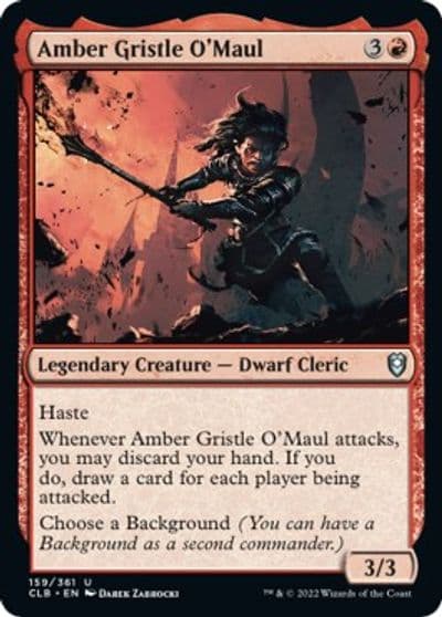 Amber Gristle OMaul Commander Legends: Battle for Baldur's Gate Magic card