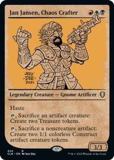 Jan Jansen Chaos Crafter Showcase Commander Legends: Battle for Baldur's Gate Magic card