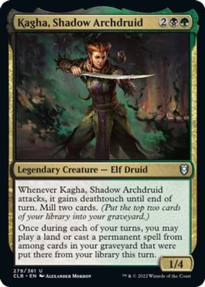 Kagha Shadow Archdruid Commander Legends: Battle for Baldur's Gate Magic card