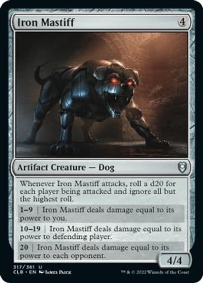 Iron Mastiff Commander Legends: Battle for Baldur's Gate Magic card