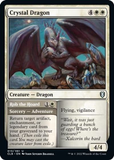 Crystal Dragon Commander Legends: Battle for Baldur's Gate Magic card