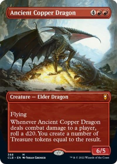 Ancient Copper Dragon Borderless Commander Legends: Battle for Baldur's Gate Magic card