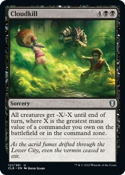 Cloudkill Commander Legends: Battle for Baldur's Gate Magic card