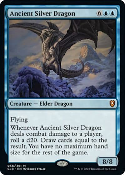 Ancient Silver Dragon Commander Legends: Battle for Baldur's Gate Magic card