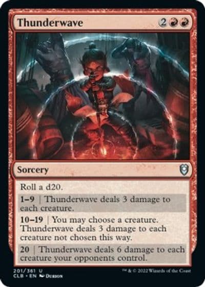 Thunderwave Commander Legends: Battle for Baldur's Gate Magic card