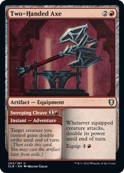 Two Handed Axe Commander Legends: Battle for Baldur's Gate Magic card