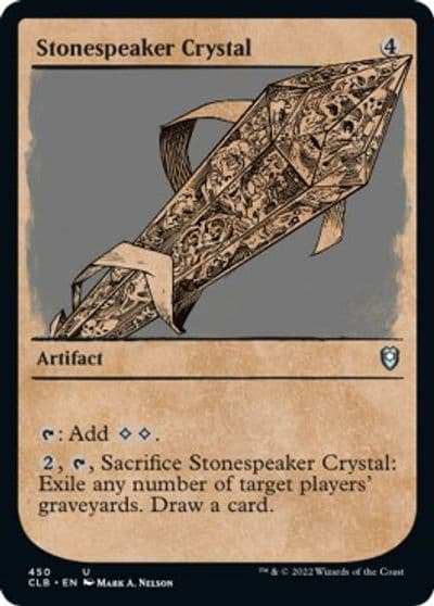 Stonespeaker Crystal Showcase Commander Legends: Battle for Baldur's Gate Magic card