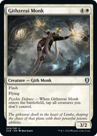 Githzerai Monk Commander Legends: Battle for Baldur's Gate Magic card