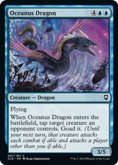 Oceanus Dragon Commander Legends: Battle for Baldur's Gate Magic card