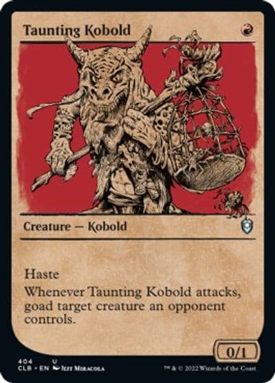 Taunting Kobold Showcase Commander Legends: Battle for Baldur's Gate Magic card