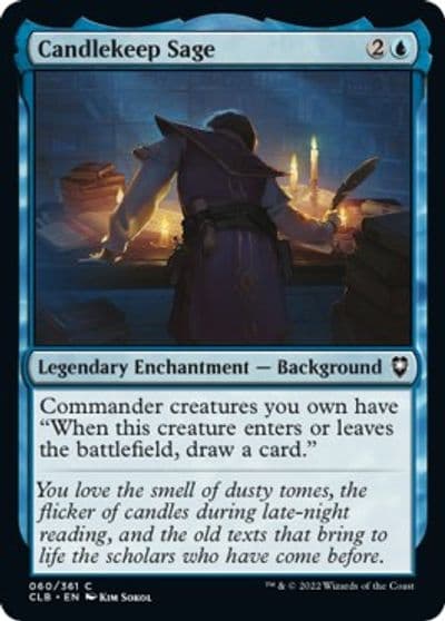 Candlekeep Sage Commander Legends: Battle for Baldur's Gate Magic card