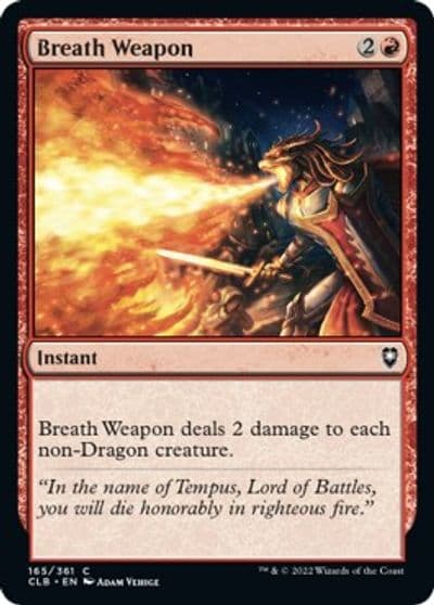 Breath Weapon Commander Legends: Battle for Baldur's Gate Magic card