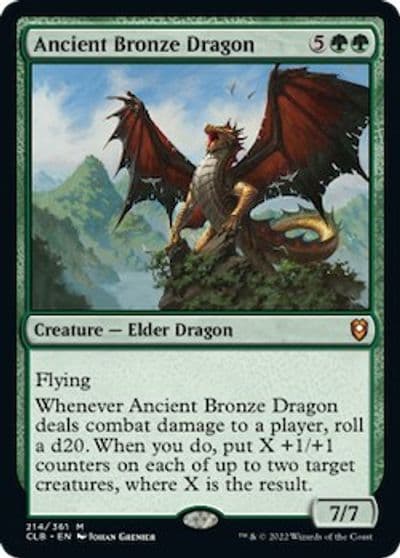 Ancient Bronze Dragon Commander Legends: Battle for Baldur's Gate Magic card