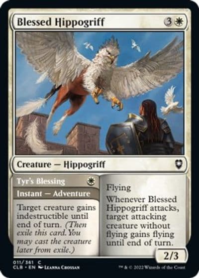 Blessed Hippogriff Commander Legends: Battle for Baldur's Gate Magic card