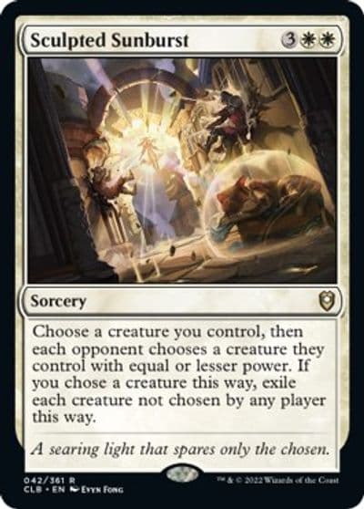 Sculpted Sunburst Commander Legends: Battle for Baldur's Gate Magic card