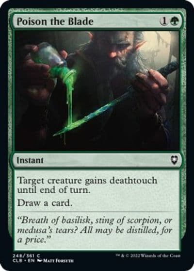 Poison the Blade Commander Legends: Battle for Baldur's Gate Magic card