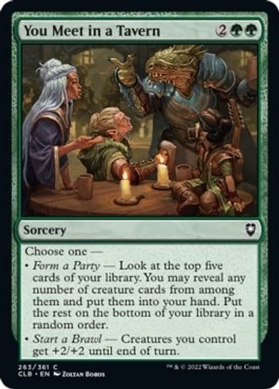 You Meet in a Tavern Commander Legends: Battle for Baldur's Gate Magic card